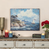 Patriotic USA Sailboat Wood Wall Art