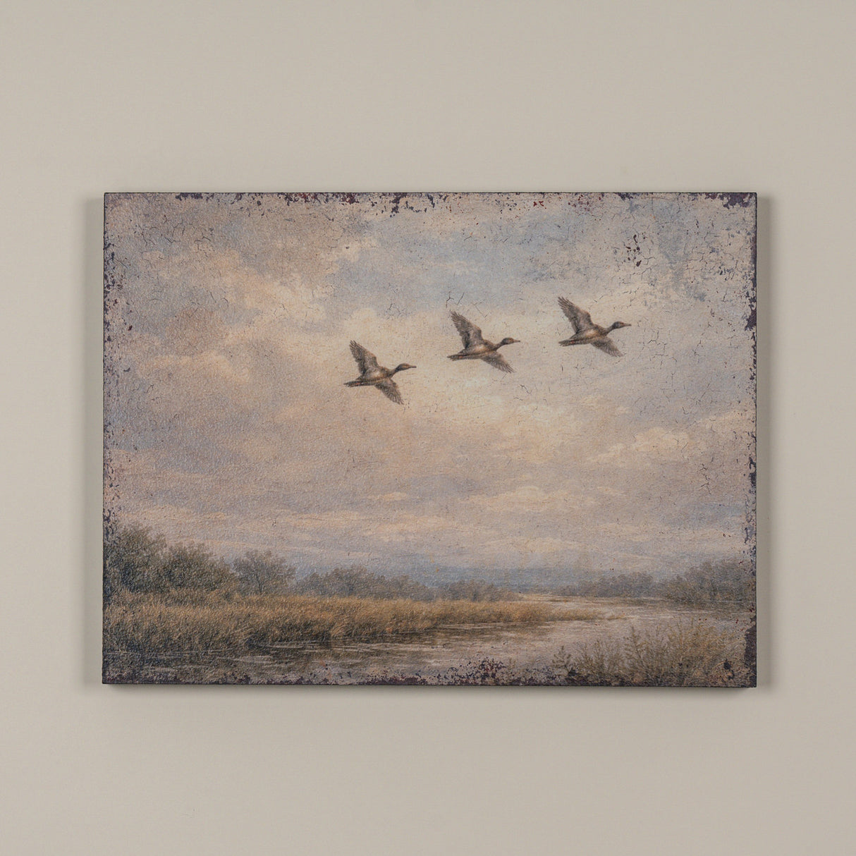 Soaring Ducks Wood Wall Art