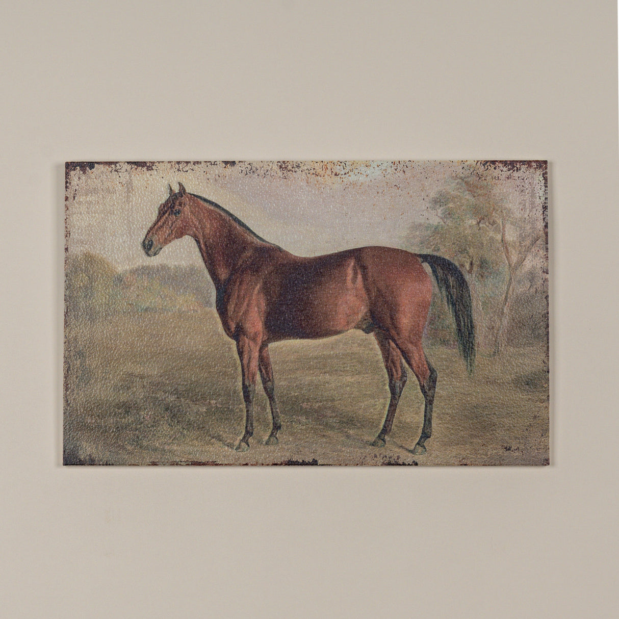 Vintage Horse Metal Wall Art