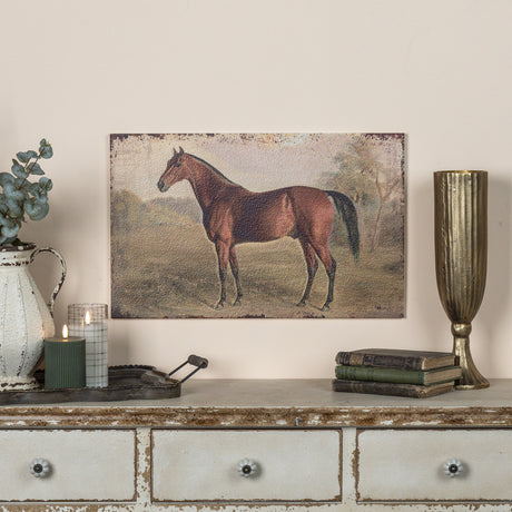 Vintage Horse Metal Wall Art