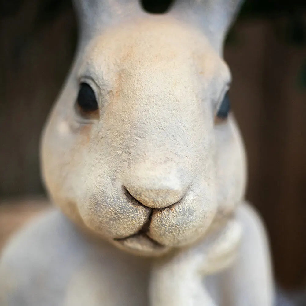 Thinking Rabbit Head Resin Sculpture