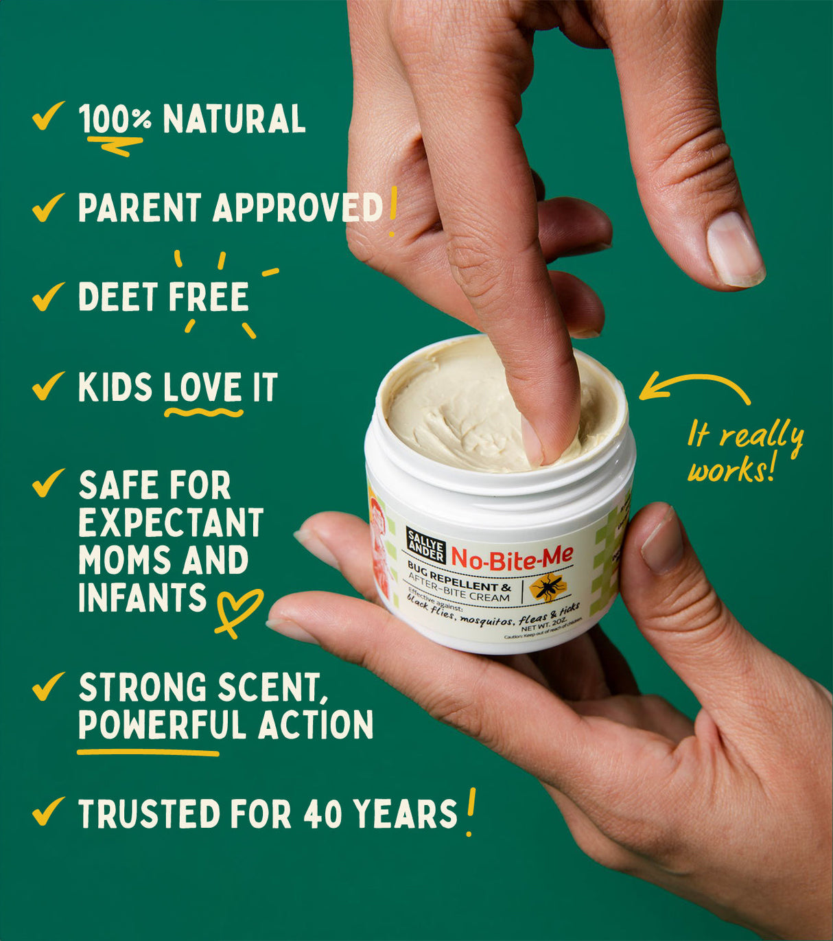 No-Bite-Me™ Bug Repellent & Anti-Itch Cream | SallyeAnder