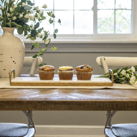 Gold & Marble Serving Tray
