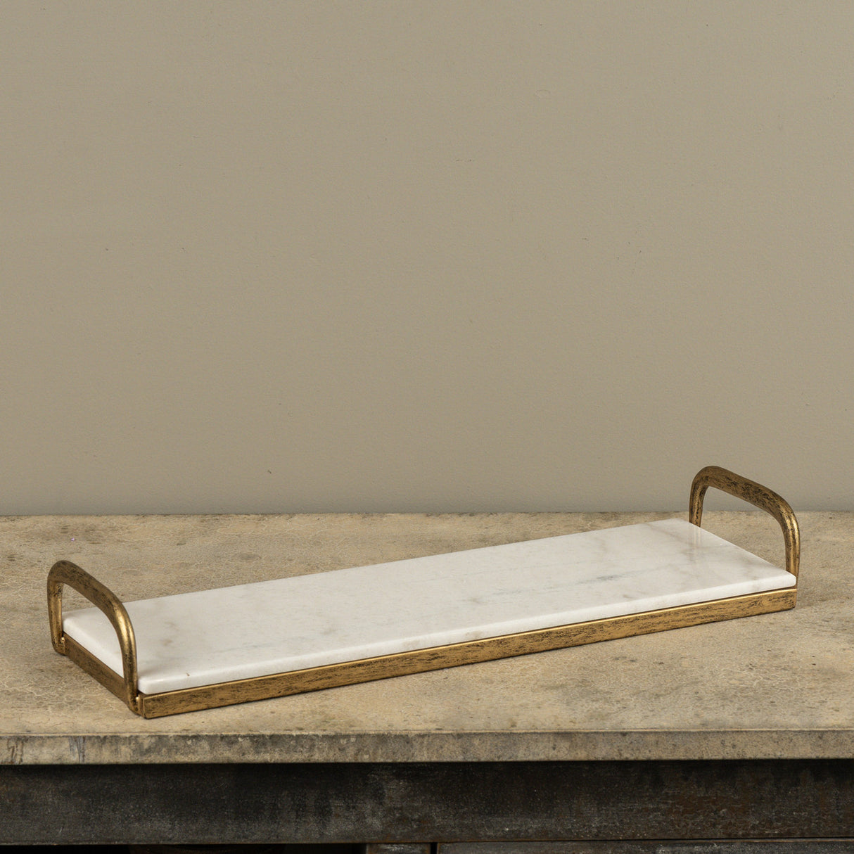 Gold & Marble Serving Tray