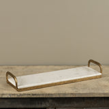 Gold & Marble Serving Tray