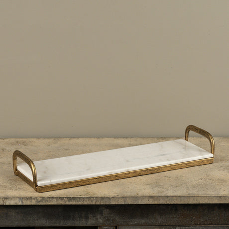 Gold & Marble Serving Tray