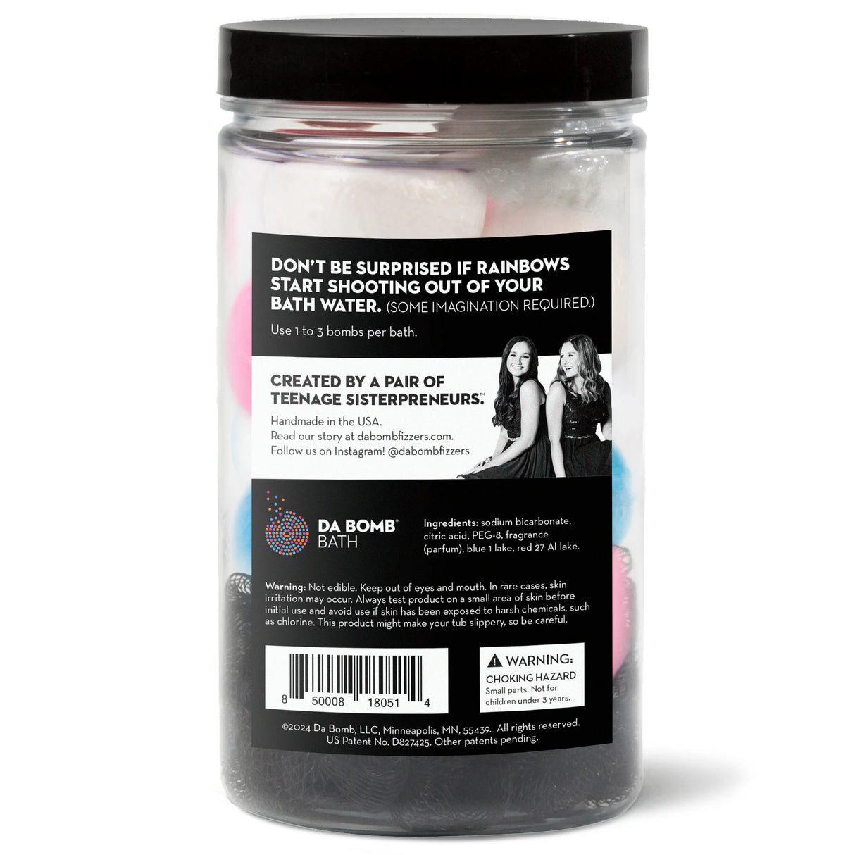 Unicorn Bombs Rainbow Sherbet Bath Bomb Jar | Da Bomb
