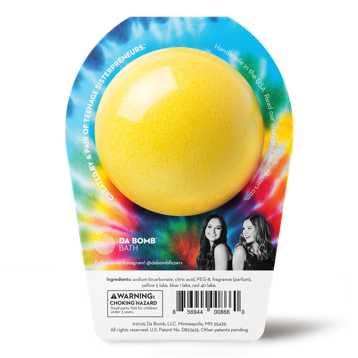 Tie Dye Yellow Bath Bomb | Da Bomb