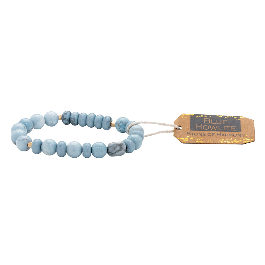 Stone Stack Bracelet Blue Howlite | Stone of Harmony