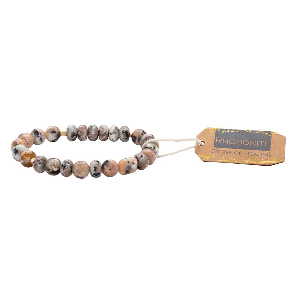 Stone Stack Bracelet Rhodonite | Stone of Healing