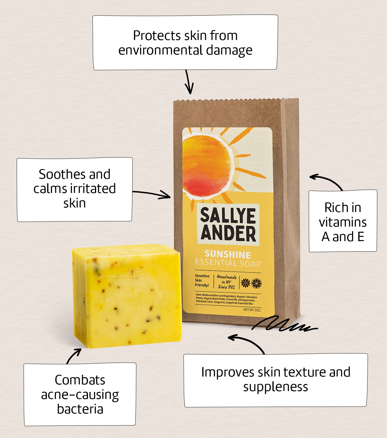 SallyeAnder Sunshine Bar Soap - Thumbnail 3