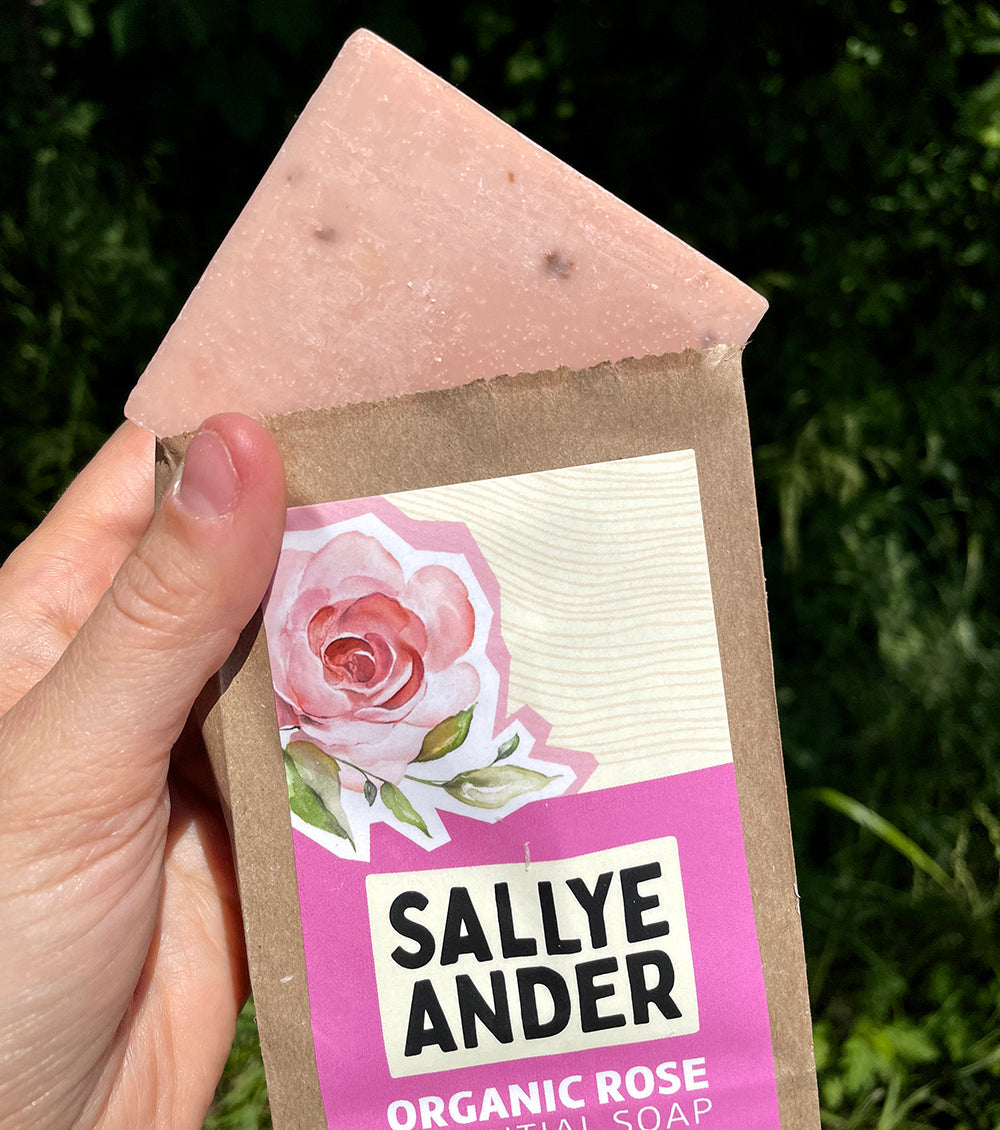 Organic Rose Essential Bar Soap | SallyeAnder