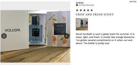 Neroli Sunbath Eau de Parfum | Voluspa