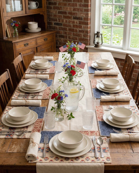 Patchwork American Flag Placemat
