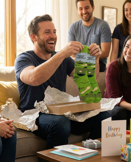 Always Wash Your Balls Golf Men's Crew Socks