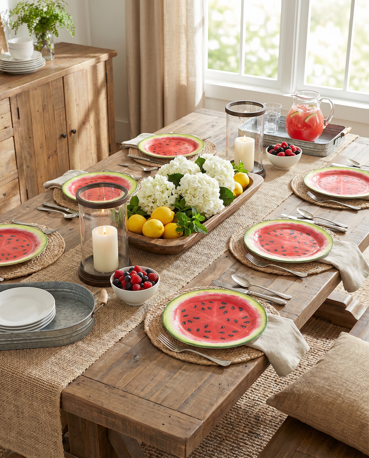Watermelon Melamine Plate