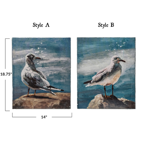 Seagull Coastal Canvas Wall Art