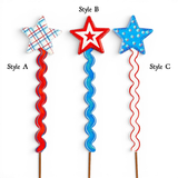 Stars & Ric Rac Metal Streamer Stake