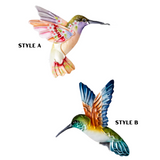 Metal Tin Colorful Humming Bird Magnets | 2 Styles