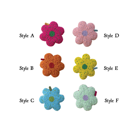 Handmade Glass Beaded Flower Tape Measure