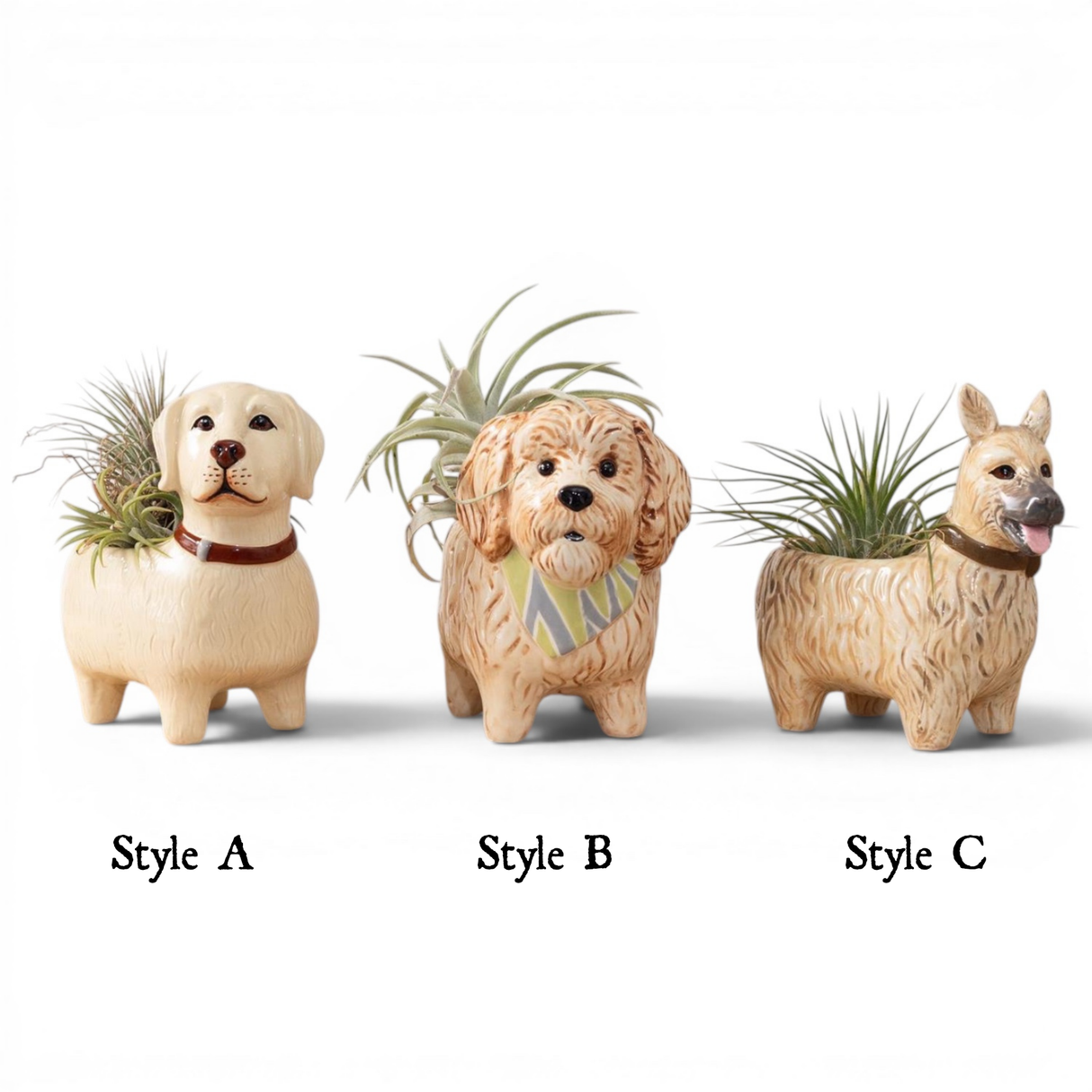 Ceramic Dog Bud Vase Planter