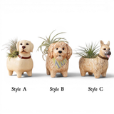 Ceramic Dog Bud Vase Planter