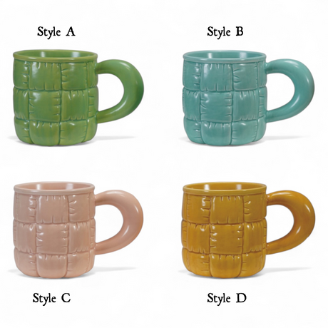 Quilted Puffer Jacket Ceramic Mug | 4 Colors