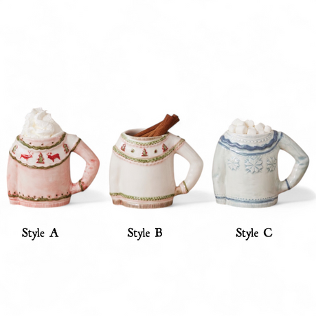 Ceramic Christmas Sweater Shaped Mug | 3 Styles