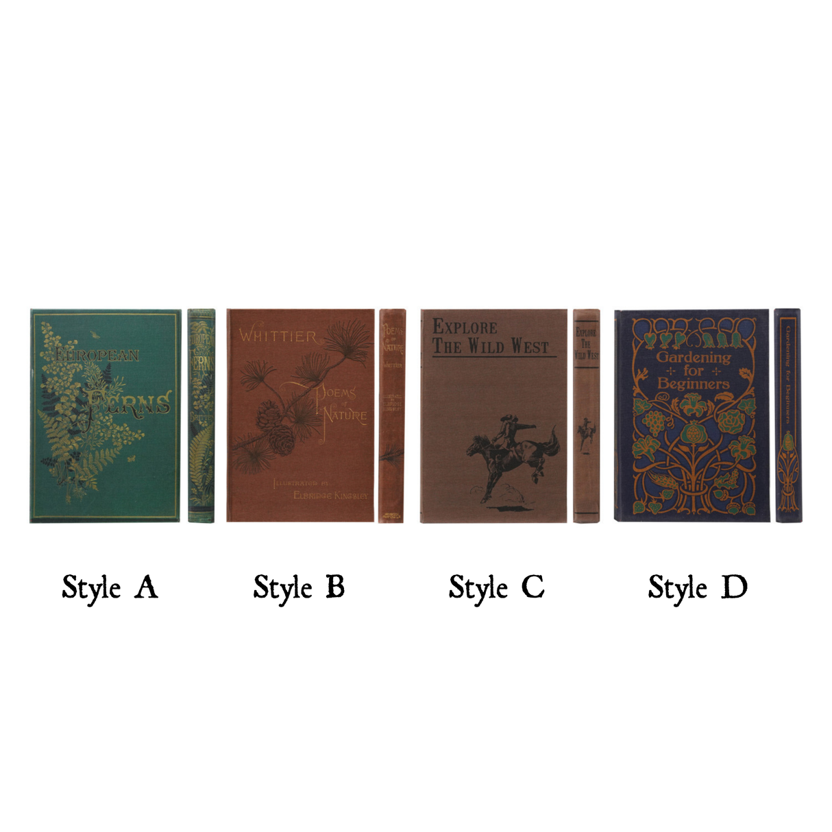 Vintage Book Design Canvas Notebook
