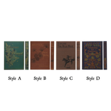 Vintage Book Design Canvas Notebook