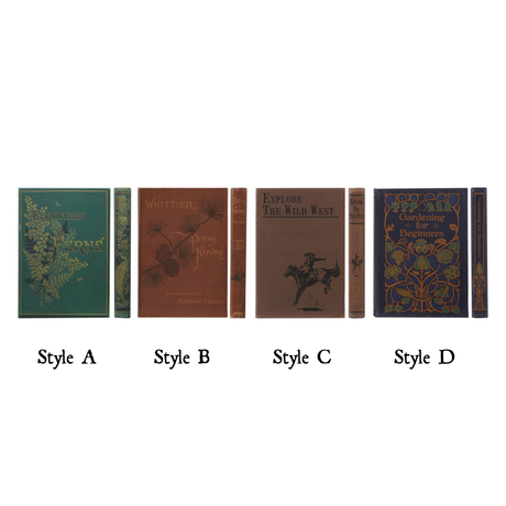 Vintage Book Design Canvas Notebook