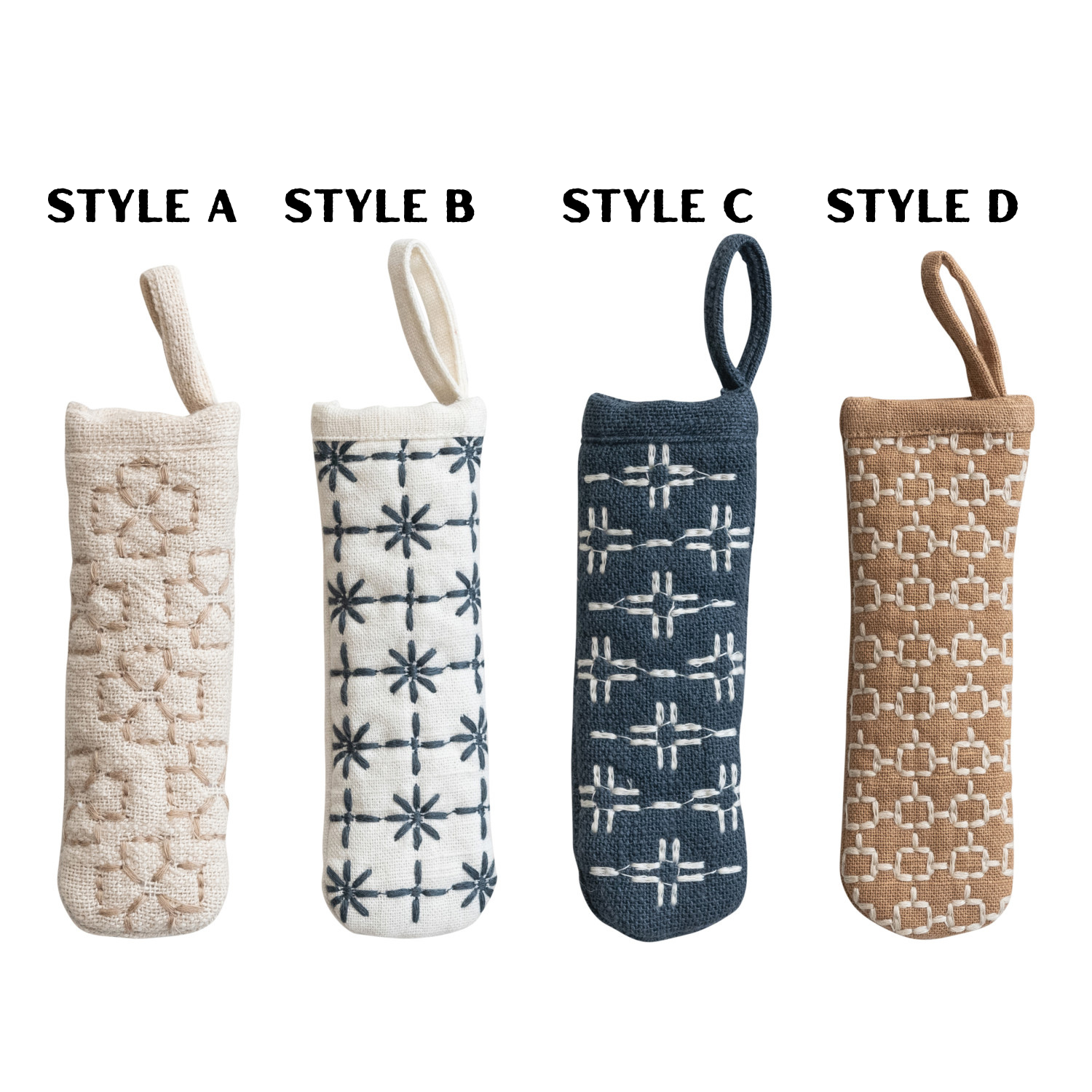 Creative Co-Op Embroidered Pot Handle Cover