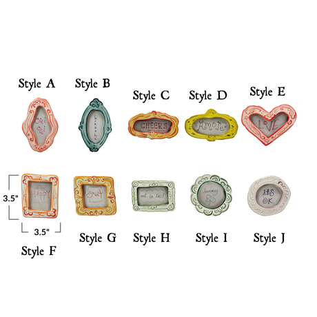 Mini Photo Frame Magnet with Saying