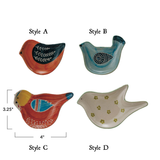 Hand-Painted Ceramic Bird Trinket Dish