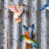 Metal Tin Colorful Humming Bird Magnets | 2 Styles