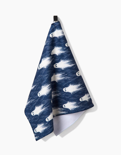Ghosting Around Geometry Tea Towel