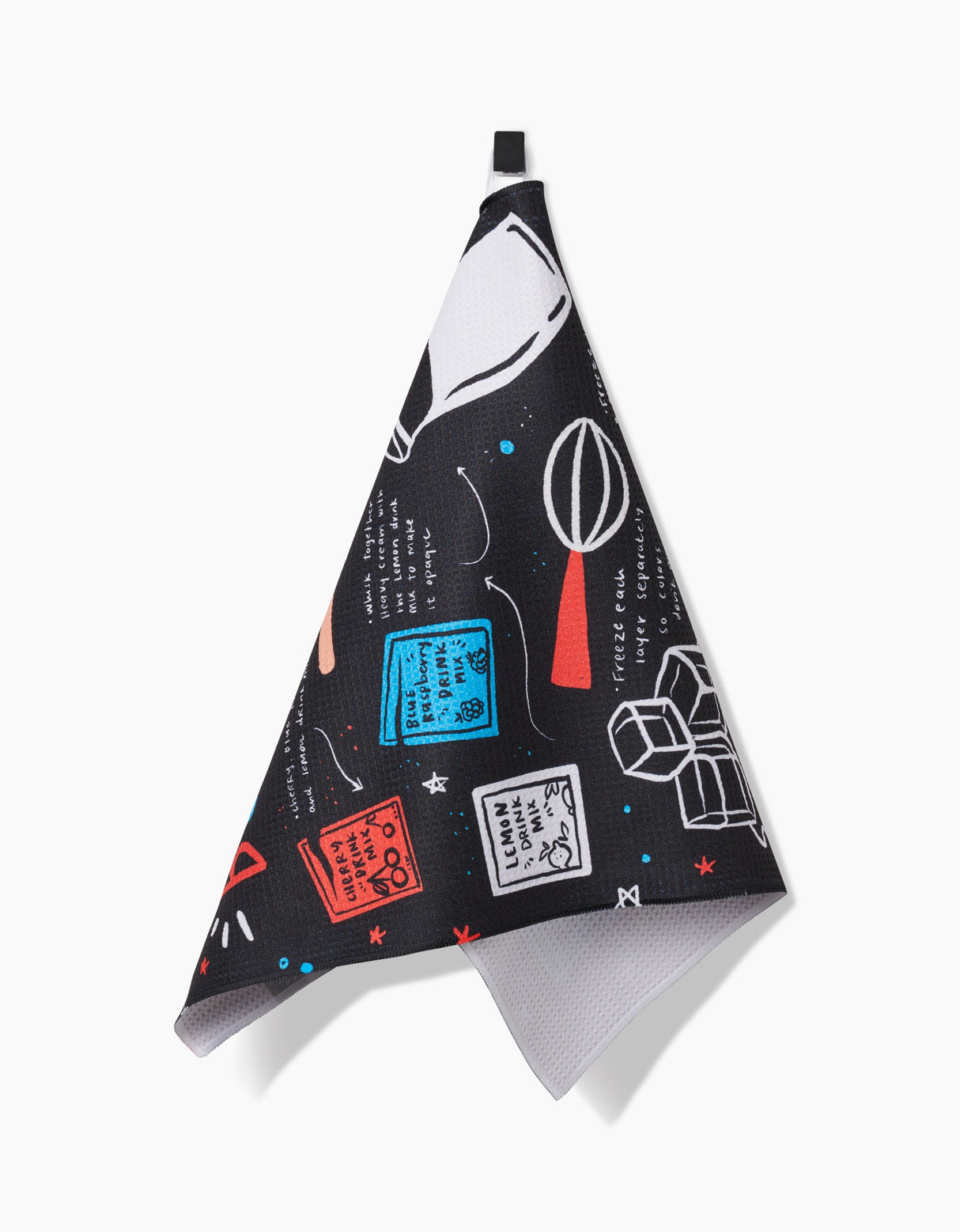 Homemade Bomb Pops Geometry Tea Towel