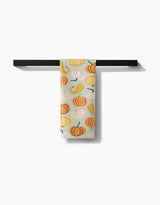 Pumpkins & Gourds Geometry Tea Towel