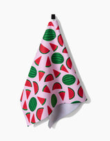 Sweet Watermelon Geometry Tea Towel