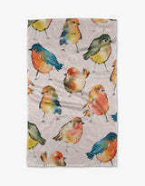 Tweet Tweet Bird Geometry Tea Towel