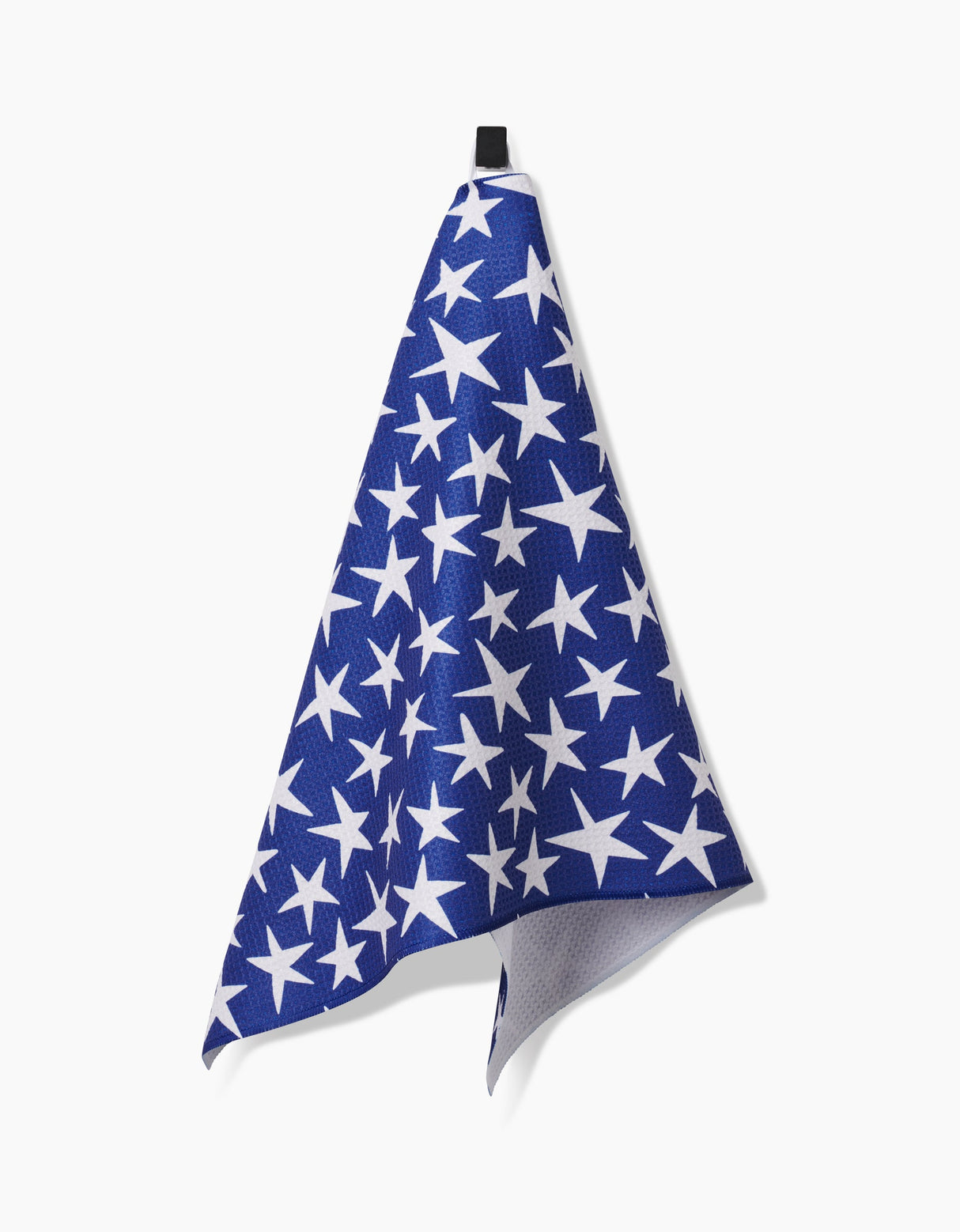 USA Stars Blue Geometry Tea Towel