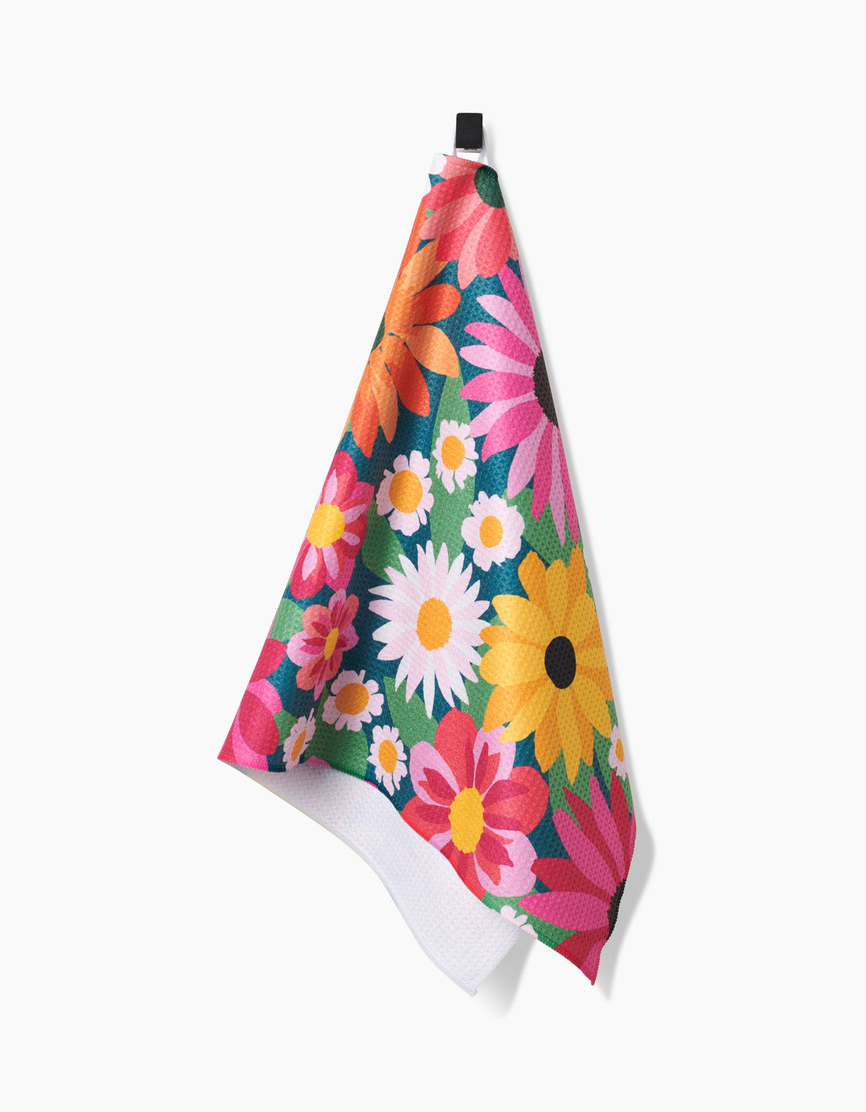 Wild Blooms Geometry Tea Towel