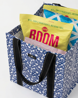 Blue Floral Blooms Bagette Market Tote | Scout Bags