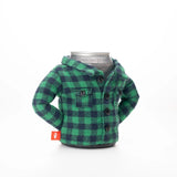 The Feller Plaid Insulated Can Cooler | Puffin Drinkwear