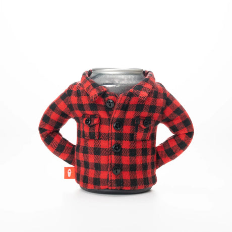 The Feller Plaid Insulated Can Cooler | Puffin Drinkwear