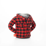 The Feller Plaid Insulated Can Cooler | Puffin Drinkwear