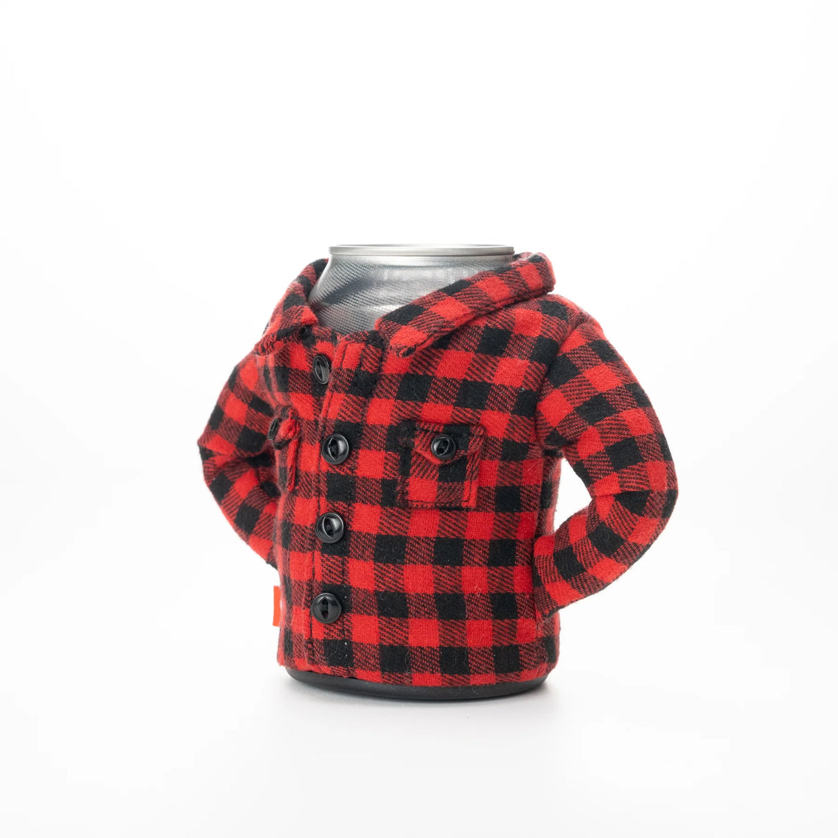 The Feller Plaid Insulated Can Cooler | Puffin Drinkwear