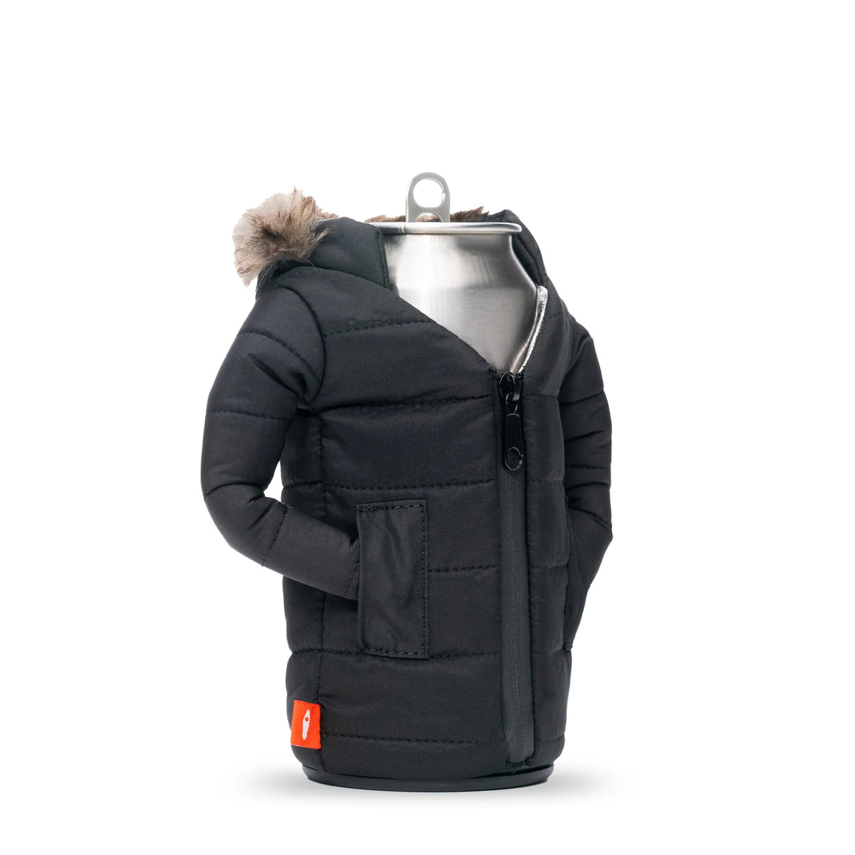 The Pahka Black Insulated Can & Bottle Cooler | Puffin Drinkwear