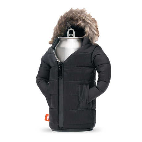 The Pahka Black Insulated Can & Bottle Cooler | Puffin Drinkwear