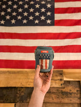 The Denim Vest Merca Insulated Can Cooler | Puffin Drinkwear